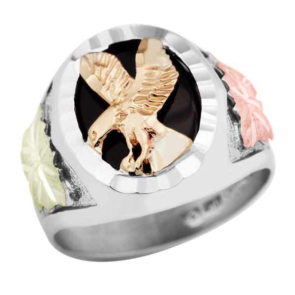 MRL02402 Black Hills Gold and Silver Ring - Berg Jewelry & Gifts