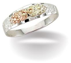 MRLC200 Black Hills Gold and Silver Ring - Berg Jewelry & Gifts