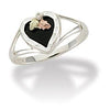MRLLR2841 Black Hills Gold and Silver Ring - Berg Jewelry & Gifts
