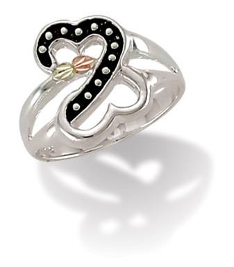 MRLLR2970 Black Hills Gold and Silver Ring - Berg Jewelry & Gifts