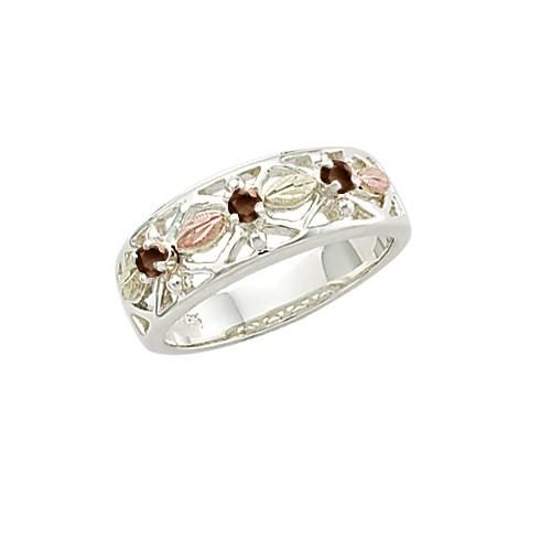 MRLLR2971-301 Black Hills Gold and Silver Ring - Berg Jewelry & Gifts