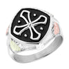 MRLMR533 Black Hills Gold and Silver Ring - Berg Jewelry & Gifts