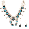 Phillip Garcia - Navajo Sleeping Beauty Turquoise Mini Squash Blossom - B28 PMET-33000 - Berg Jewelry & Gifts