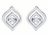 SLERO1308SQ37 .02 CTTW SS Heartbeat Earring Diamond Earrings - Berg Jewelry & Gifts