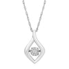 SLPDO1743SQ37 .08 CTTW SS Heartbeat Pendant Diamond Pendant - Berg Jewelry & Gifts