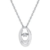 SLPDO2290SQ37 .01 CTTW SS Heartbeat Pendant Diamond Pendant - Berg Jewelry & Gifts