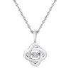 SLPDO2296SQ37 .01 CTTW SS Heartbeat Pendant Diamond Pendant - Berg Jewelry & Gifts