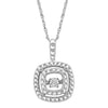 SLPDO2337SQ37 .01 CTTW SS Heartbeat Pendant Diamond Pendant - Berg Jewelry & Gifts