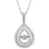 SLPDO2345SQ37 .01 CTTW SS Heartbeat Pendant Diamond Pendant - Berg Jewelry & Gifts