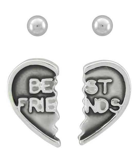 Uniquely You Bf Heart Earrings - Berg Jewelry & Gifts