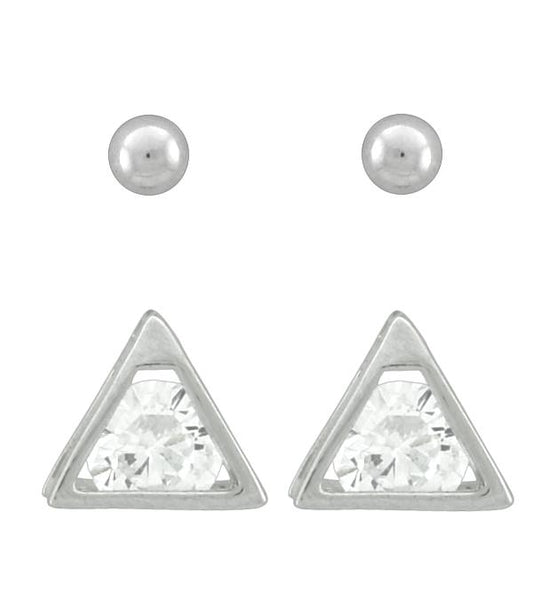 Uniquely You Cz Triang Earrings - Berg Jewelry & Gifts