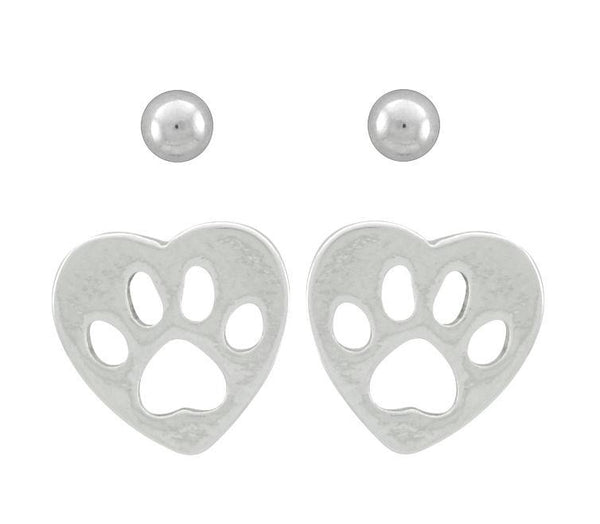 Uniquely You Heart Paw Earrings - Berg Jewelry & Gifts