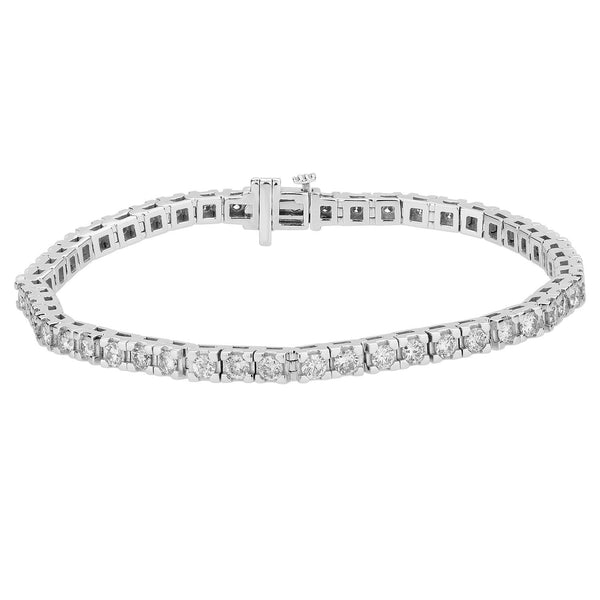 WHBC400-W4S 4 CTTW Line Bracelet Diamond Bracelet - Berg Jewelry & Gifts