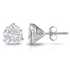 WHEMT100BFRD 1 CTTW RD White Gold Martini Set Diamond Earrings - Berg Jewelry & Gifts
