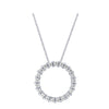 WHP160183 14KW 1/4 CTTW CIRCLE PENDANT Diamond Pendant - Berg Jewelry & Gifts