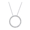 WHP160184 14KW 1/2 CTTW CIRCLE PENDANT Diamond Pendant - Berg Jewelry & Gifts