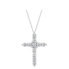 WHP170047 14KW 1/4 CTTW CROSS PENDANT Diamond Pendant - Berg Jewelry & Gifts