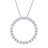 WHP200026W 14KW 1 CTTW CIRCLE PENDANT Diamond Pendant - Berg Jewelry & Gifts