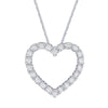 WHP200029W 14KW 3/4 CTTW HEART PENDANT Diamond Pendant - Berg Jewelry & Gifts