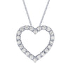 WHP200030W 14KW 1 CTTW HEART PENDANT Diamond Pendant - Berg Jewelry & Gifts