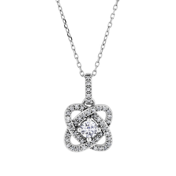 WHPF198401 3/8 CTTW DIA Simply U Pendant Diamond Pendant - Berg Jewelry & Gifts