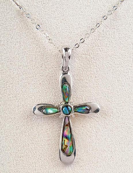 WILD PEARLE DOMED CROSS - Berg Jewelry & Gifts