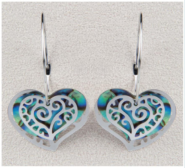 WILD PEARLE EAR-HEART HOOPS - Berg Jewelry & Gifts