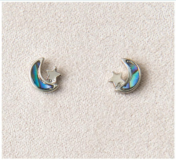 WILD PEARLE Ear-Hypo Star & Moon - Berg Jewelry & Gifts